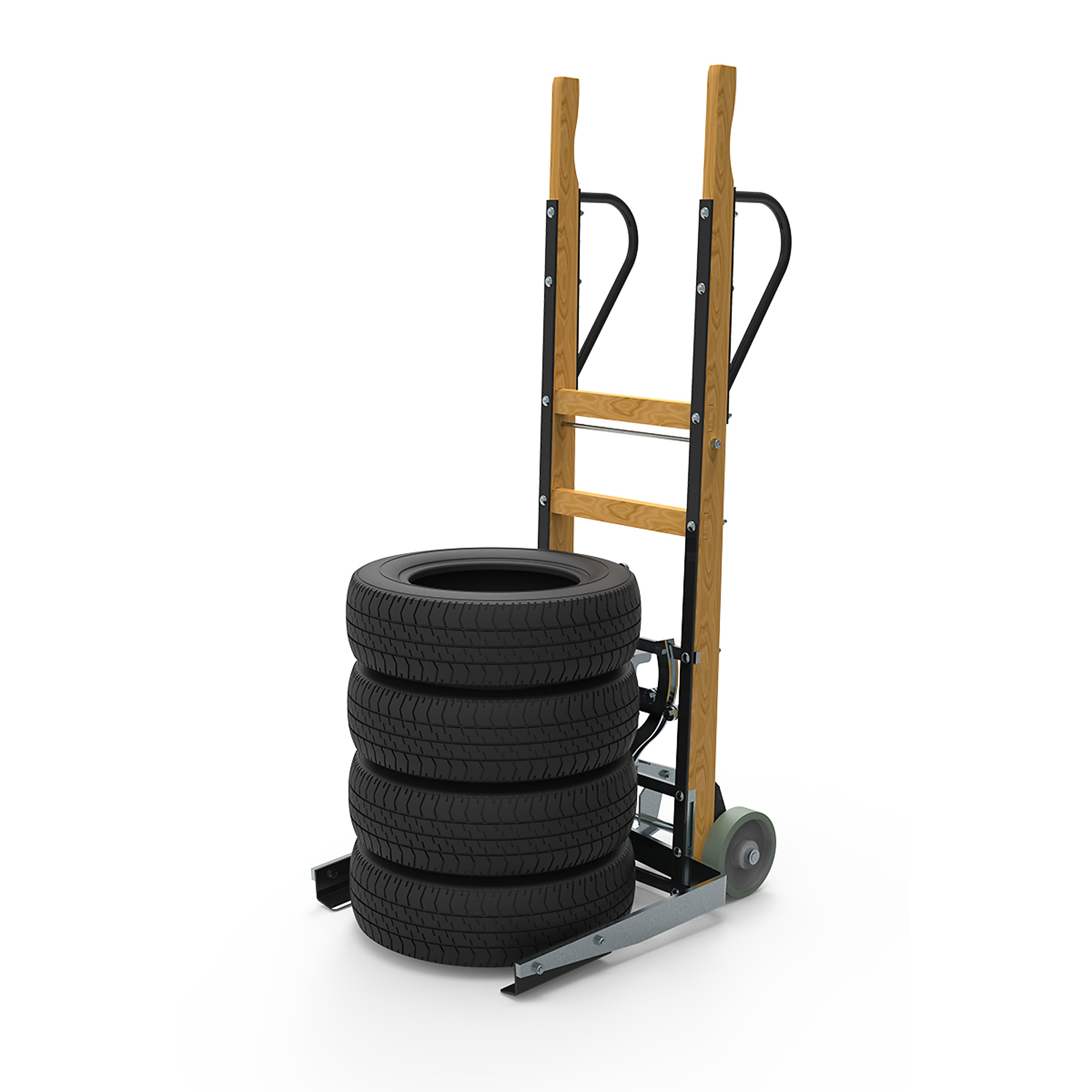 Martins Industries Tire Rider Classic Tire Cart — Cast Iron/Rubber Wheels, Heavy-Duty, Model# MWTC